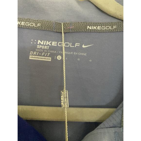 Nike Golf Sport Dri-Fit Polo Shirt Light Purple Sleeve Mens Large - Picture 8 of 12